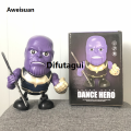 Difutagui Marvel Iron Man Dance Action Figures Sing Led Light Spiderman Robot Sales promotion Model Avengers Super Hero Robots Kid Doll Christmas Toy Gift. 
