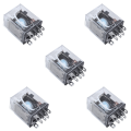 ARELENE 5X JQX-13F LY2 AC 24V Coil 8-Pin DPDT Red LED Electromagnetic Relay. 