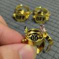 Creative New Cute SpongeBob Patrick Friendship BFF Open Ring Forever Friend Gift. 