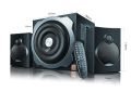F&D A521X 104 W 2.1 Channel Bluetooth Multimedia Speakers with Subwoofer Satellite Speaker, Remote, Digital FM & USB. 