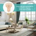 Kqueebee 4PCS 10x6cm European Style Solid Wood Carved Furniture Foot Legs TV Cabinet Seat Feets. 