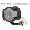 Motorcycle Universal Digital Tachometer 14000RPM Tachometer Digital Speedometer LED LCD Water Temperature Gauge Motorcycle Speedometer. 