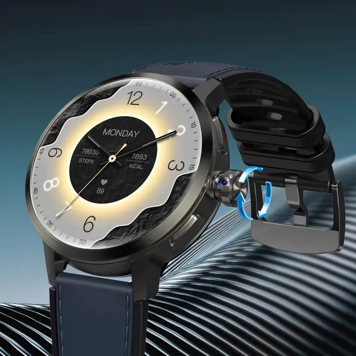 HOT%20DM82%204G%20Android%20Global%20Version%20Smart%20Watch%201.75inch%20AMOLED%20Screen%20180%C2%B0%20Rotating%20HD%202M%20Camera%20Video%20Call%20Smartwatch%20-%20Image%202