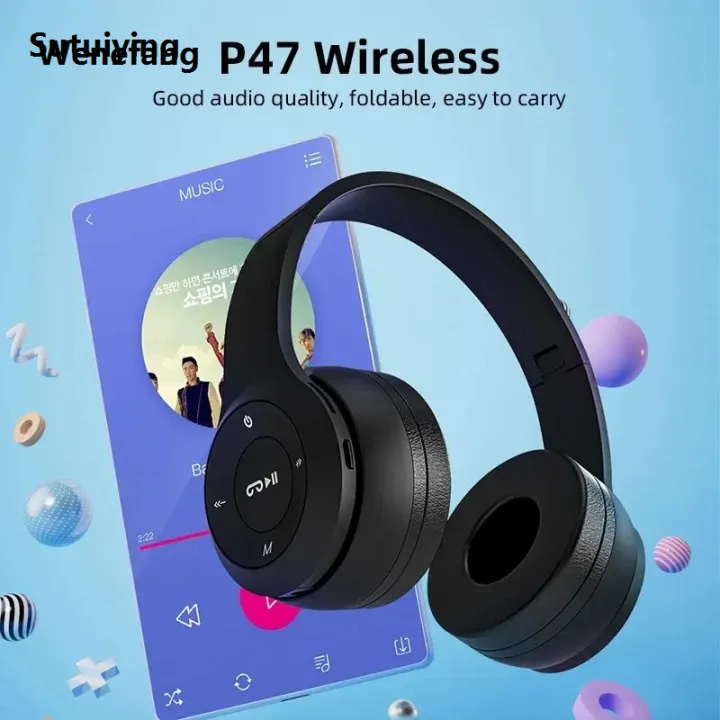 Wenefang%20Sutuiying%20Stereo%20P47%20Headset%205.0%20Bluetooth%20Headset%20Folding%20Series%20New%20style%20Fashion%20Wireless%20Sports%20Game%20Headset%20for%20HuaWei%20XiaoMi%20-%20Image%205