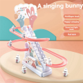 Bunny Climbing Stairs Track Automatic Slide with Music. 