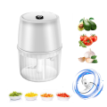 USB Electric Garlic Chopper 250ML Wireless Food Chopper, Green. 