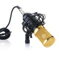 Professional Studio Condenser Microphone Sound Recording Dynamic + Mic Shock Moun. 