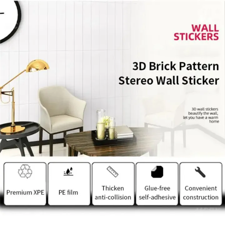 20Pcs%203D%20Wall%20Stickers%20Brick%20Self%20Adhesive%20Wallpaper%20Panels%20Home%20Decor%20Sticker,35x35cm%20,A%20-%20Image%204