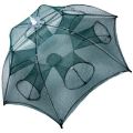 Foldable Bait Trapping Net for /Fish, Shrimp and Lobster 6-Hole Foldable Fishing Cage Net. 