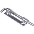 Hardware Spring Loaded Metal Security Barrel Bolt Latch 3.5" Long Silver Tone. 