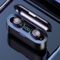 Bizzy Bluetooth M10, F9 ,V6 ,i12 ,i7 ,Pro Bluetooth Earphones Handfree LED Dispay Bluetooth Headphones HiFi Stereo Music Wireless Earbuds Waterproof Gaming Headset airpods ,Airpods-pro ,earbuds. 