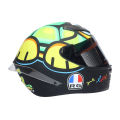 RG Neon/Green Tortise Spoiler Single Visior Full Helmet Free Size. 