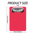 4inch X 6inch Mini Clipboard 4Pcs Small Clipboards Clip Board Notepads Clipboard Memo Size Pocket Plastic Clipboard. 
