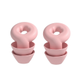 Soft Ear Plugs for Noise Reduction Waterproof Silicone Ear Plug for Sleeping Airplanes Noise Sensitivity High Guality Pink. 