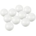 10 x Modelling Craft Polystyrene Foam Ball Sphere 6cm---White. 