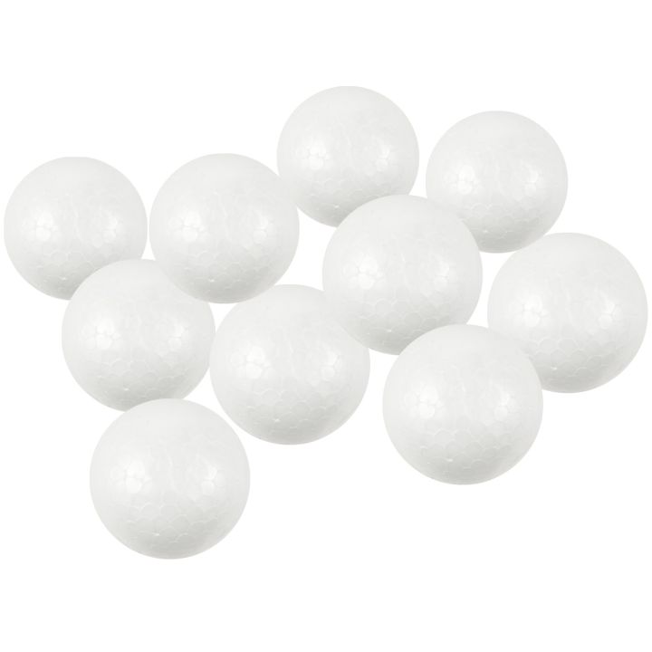 10%20x%20Modelling%20Craft%20Polystyrene%20Foam%20Ball%20Sphere%206cm---White%20-%20Image%203