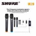 Shure UK28 DUAL Professional UHF Wireless Microphone System Karaoke/Vocal Mic handheld microphone || Sold By Watch House. 