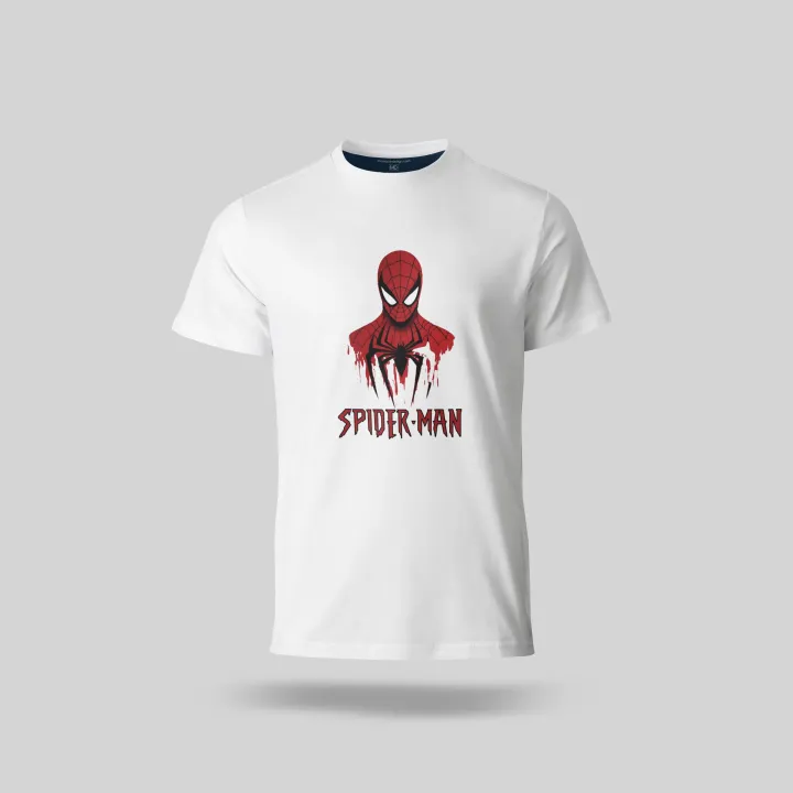 Spider-Man%20Printed%20White%20Cotton%20T-Shirt%20-%20Image%202