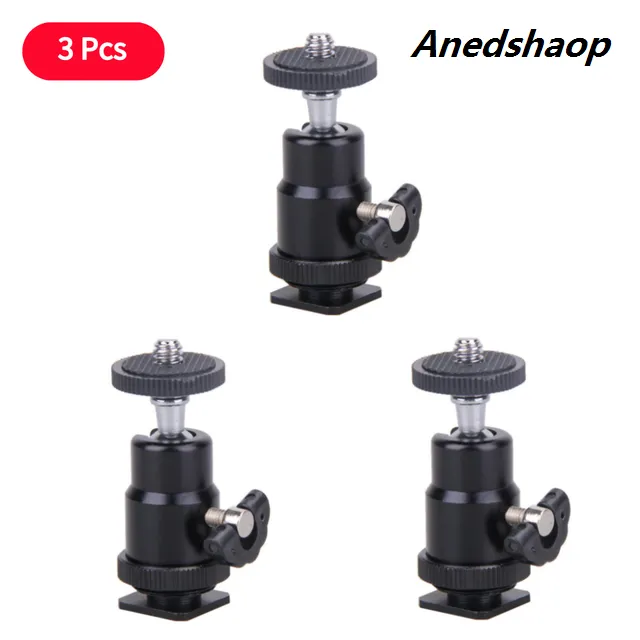 Anedshaop%201-4%20Pcs%201/4%7C%20Screw%20Rotary%20Mount%20Stand%20Aluminum%20Mini%20Bargain%20price%20Tripod%20Flash%20Bracket%20Holder%20For%20Video%20Dslr%20Dv%20Camera%20-%20Image%208