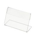 Mini Retail Store L Shape Counter Top Stand Acrylic Sign Display Holder Shelf Label Holder Price Card Tag. 