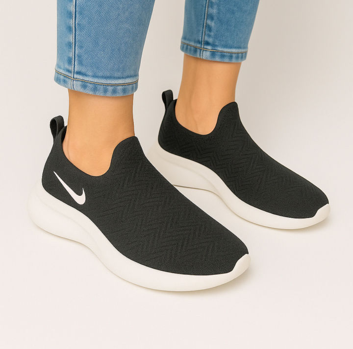 Titex Black Color Simple Fashionable Sneakers For Women- 10-2801