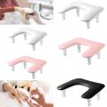New Nail Manicure Tools Manicure Arm Rest U-Shaped Adjustable Height Hand Stand Rest PU Leather Silicone Hand Pillow Home Use. 