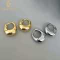 Enacolor Elegant Women Metal Geometry Irregular Earrings  for  Girls Jewelry Accessories. 