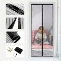 Magnetic Mosquito Net Door Curtain – Easy Install Insect Screen (100x210 cm, Polyester Mesh). 