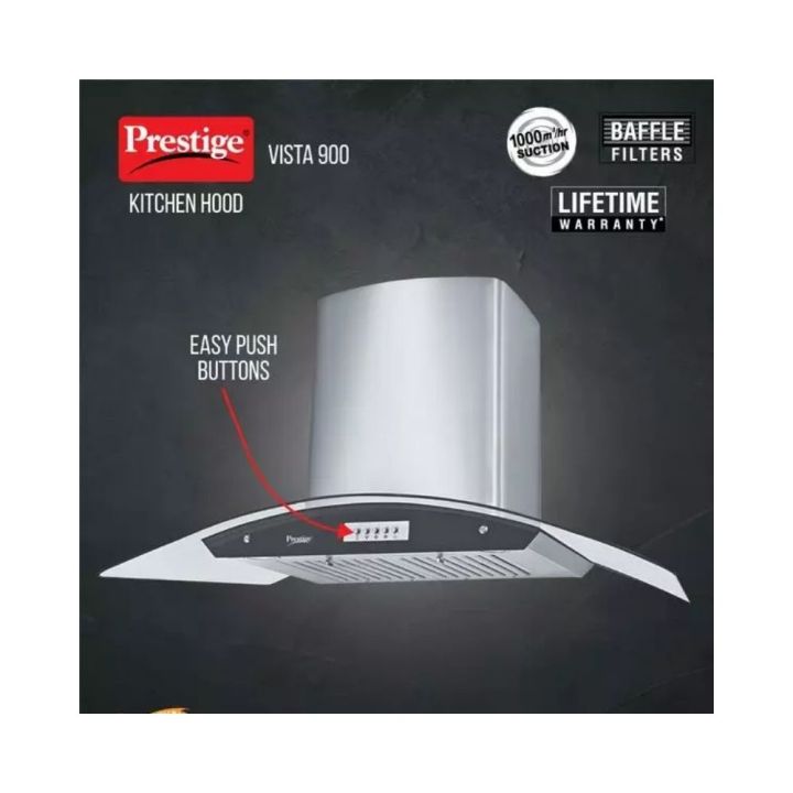 Prestige 41819 Kitchen Hood Vista 900 Big Digital
