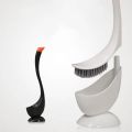 Ergonomic Design Swan Shape Long Handle Toilet Brush Dense Bristle Head Cartoon Toilet Plunger Plastic Household Toilet Cleaning Brush Home Use. 