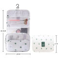 Hanging Toiletry Bag Cloth Travel Wash Bag Portable Makeup Organizer Bag With Hooks Large Capacity. 