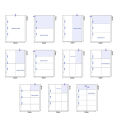 A4 Photocard Holder Clear Loose Leaf Photo Album Linings 1/2/3/4/6/8/9/10 Pockets Inner Page Card Binder Collector Book. 