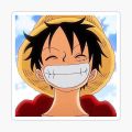Monkey D. Luffy One Piece  Sticker | Best for Laptop , Notebooks , luggage decoration. 