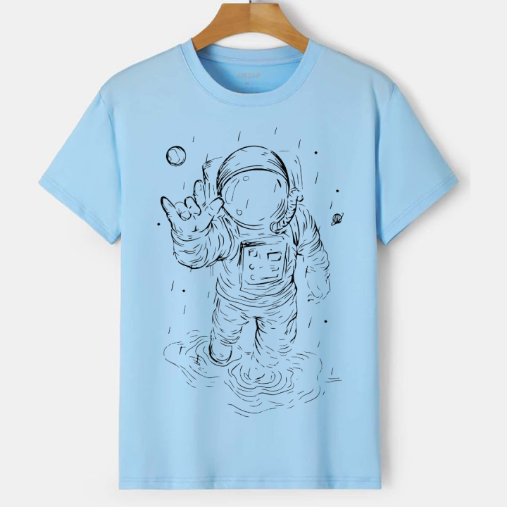 Cool%20Unique%20Astronaut%20Cotton%20Unisex%20Summer%20T-shirt%20-%20Image%203