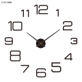 DISICHEN Sales promotion wall clock 3D Luminous Large Wall Clock Modern Design DIY Digital Table Wall Clocks Wall Clock Free Shiping Living Room Decorative Watch. 