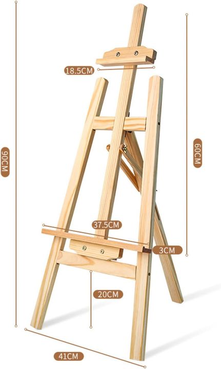 Painting Stand/ Wooden Easel 90 cm For Painting Activities and Canvas Board Holding