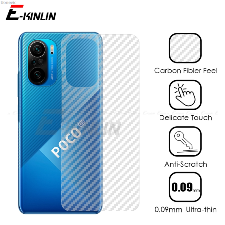 Uonevic Non-Glass Carbon Fiber Back Film F1 X2M2 ProM3 M4 GT F4 5 M5s POCO 2025 X Soft 3D for Xiaomi Mi 4 M6 MF3 X5 F2 F5 Rear Screen Protector
