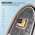 DISCHEN Fashion Mini Fan Portable Rechargeable Electric Air Cooling Fan 3 Speeds Small Pocket Fan with Power Bank Flashlight for Travel Outdoor. 