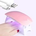 Mini 6W Nail Dryer Machine Portable 6 LED UV Manicure Lamp Nails USB Cable Home Use Nail Lamp For Drying Nails. 