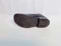 Black Leather School Shoes For Children. 