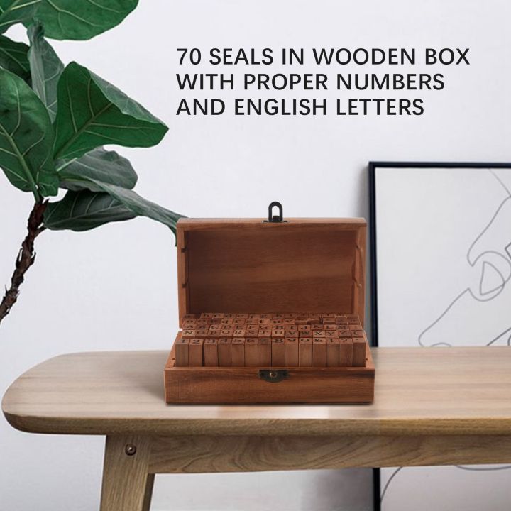 Kqueebee%20Pack%20of%2070pcs%20Rubber%20Stamps%20Set%20Vintage%20Wooden%20Box%20Case%20Alphabet%20Letters%20Number%20Craft%20(No%20Ink%20Pad%20Included)%20-%20Image%205