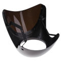 Motorcycle Front Headlight Fairing WindScreen Windshield Plastic Universal Cafe Racer Retro Headlight Wind Screen Black. 