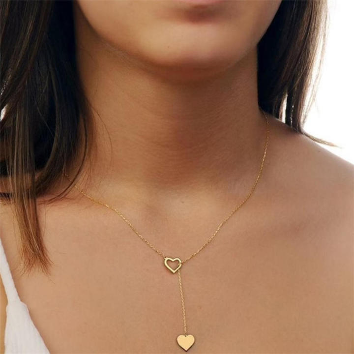 Shiny%20Necklaces%20Delicate%20Stainless%20steel%20Heart-shaped%20&%20Durable%20Adjustable%20length%20Pendants%20for%20Daily%20wear%20Party%20accessory%20Teenagers%20Girlfriend/wife%20gift%20Friendship%20gift%20-%20Image%202