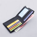 Portable Minimalist business meeting men's travel clip, small money bag, ultra-thin fashion wallet, short thin bank card accessories wallet. 