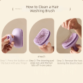 Volumizing Self Cleaning Silicone Shampoo Brush Dandruff Removal Comfortable Hair Washing Comb Deep Cleaning Soft Head Scalp Massager Body Massage. 