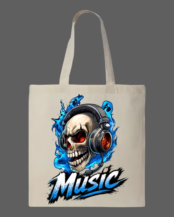 "Music"%20Blue%20Flame%20Skull%20with%20Headphones%20Graphic%20Printed%20Tote%20Bag%E2%80%93%20Eco-Friendly%20Cotton%20Shoulder%20Shopping%20Bag-White,%20Black%20-%20Image%203