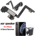 Earpiece Speaker for iPhone 11 Pro Max Ear Speaker Replacement Light Proximity Sensor Flex Cable Earphone. 