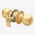 Stainless Steel Matt Finish Round Cylindrical Door Lock. 