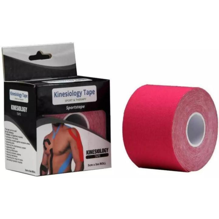 Kinesiology Tape Latex Free Breathable Athletic Sports Tape For Injury, Muscle Support, Pain Relief, Joint Support And Physiotherapy 5cm x 5m Roll
