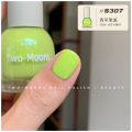 Two-Moons Summer Candy Nail Polish Water-Based Tear-Off No-Bake Solid Color Hot Spicy Rose Purple Mint Blue Gray. 